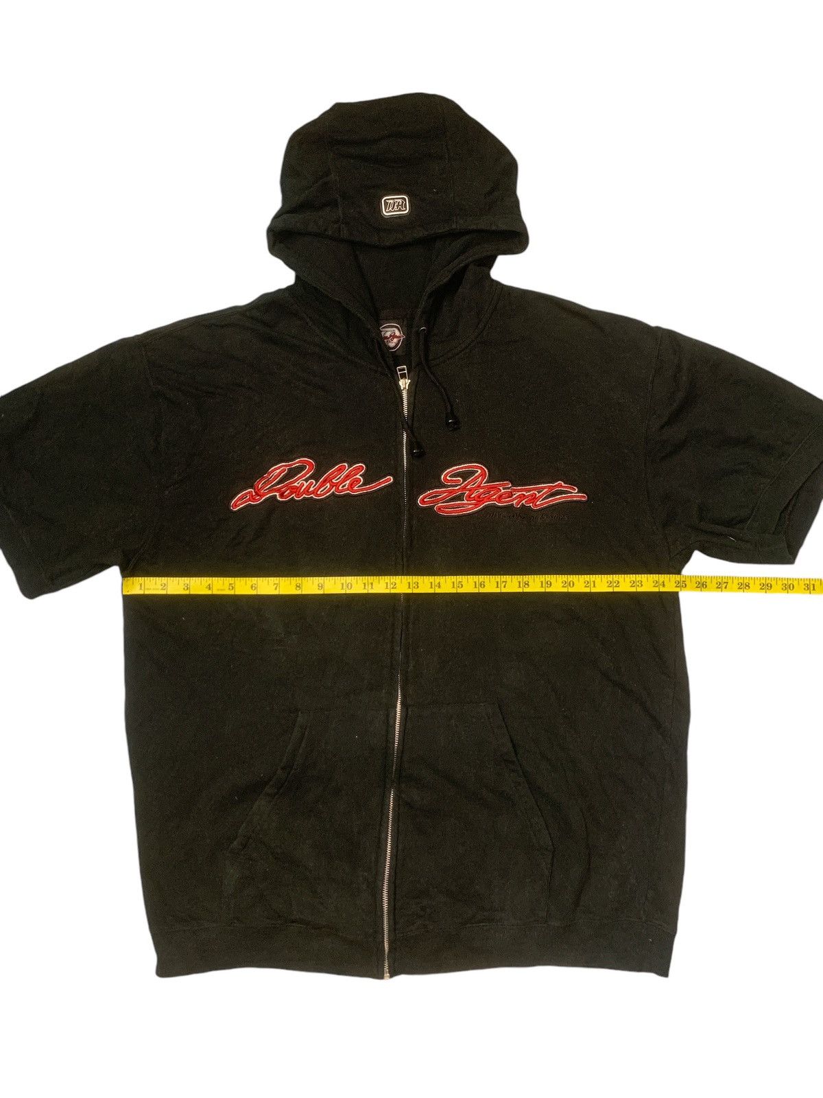 Japanese Brand × Rap Tees Rare Design Double Agent Short Sleeve Hoodie Size US XXL / EU 58 / 5 - 9 Thumbnail