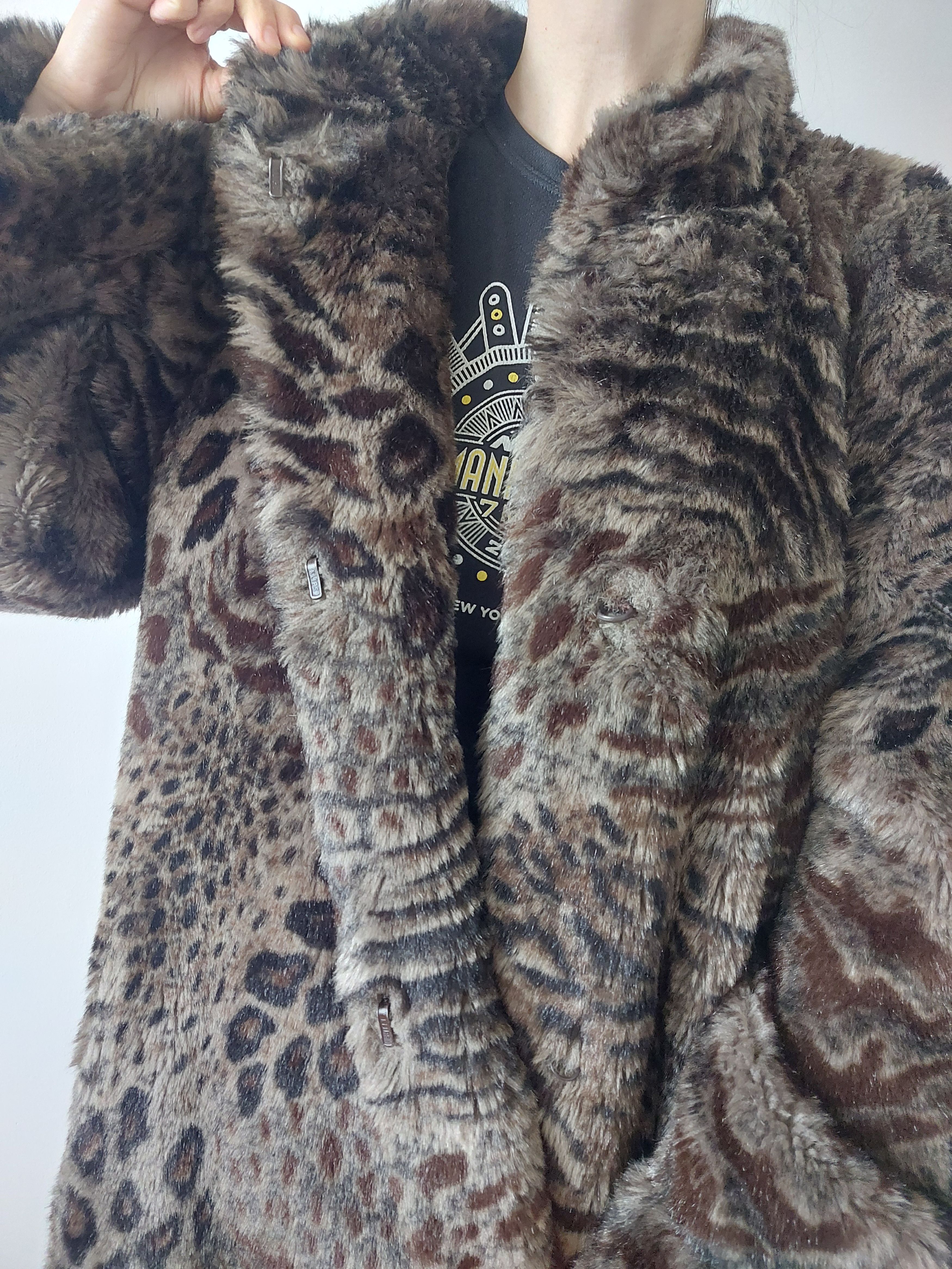 Other Couture Helene Brown Women's Faux Fur Coat, Size M Size M / US 6-8 / IT 42-44 - 5 Thumbnail
