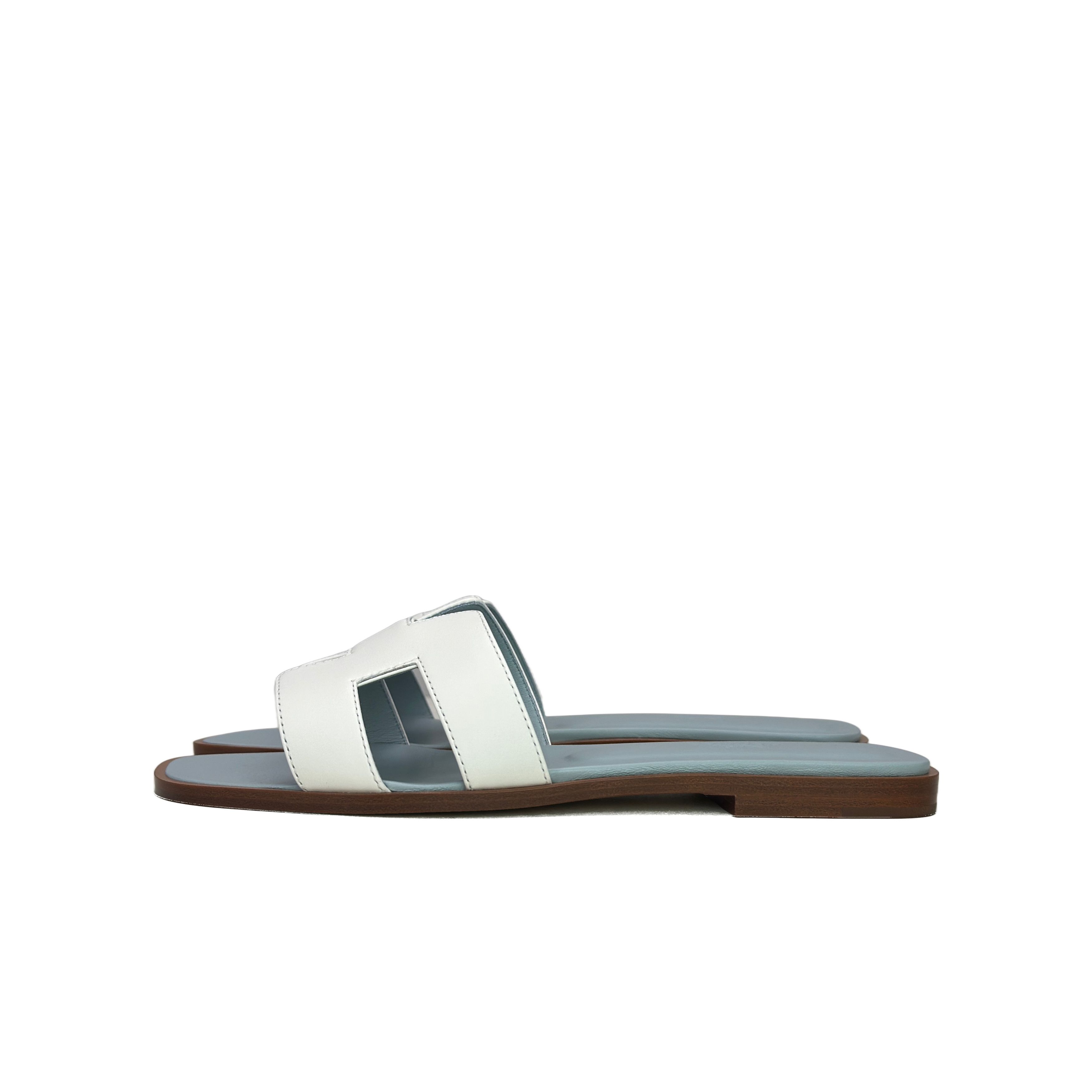 Hermes Hermes Oran H Leather Sandals Size 37.5 Size US 7.5 / IT 37.5 - 1 Thumbnail