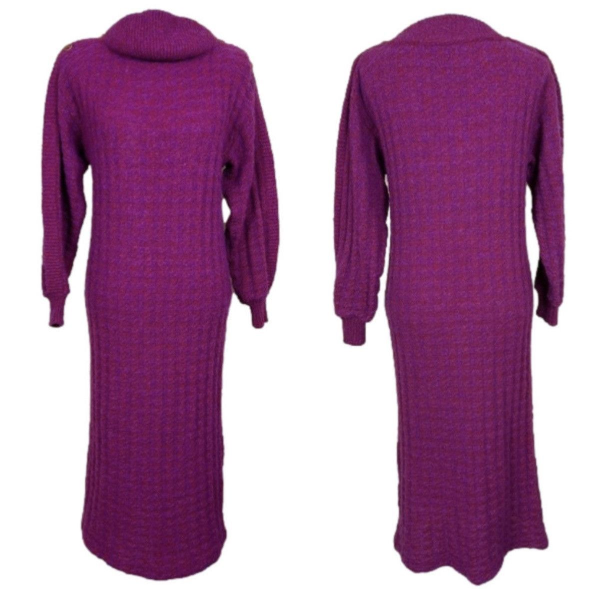 Missoni VINTAGE MISSONI Red and Pink Houndstooth Mohair Knit Dress Size S / US 4 / IT 40 - 1 Thumbnail