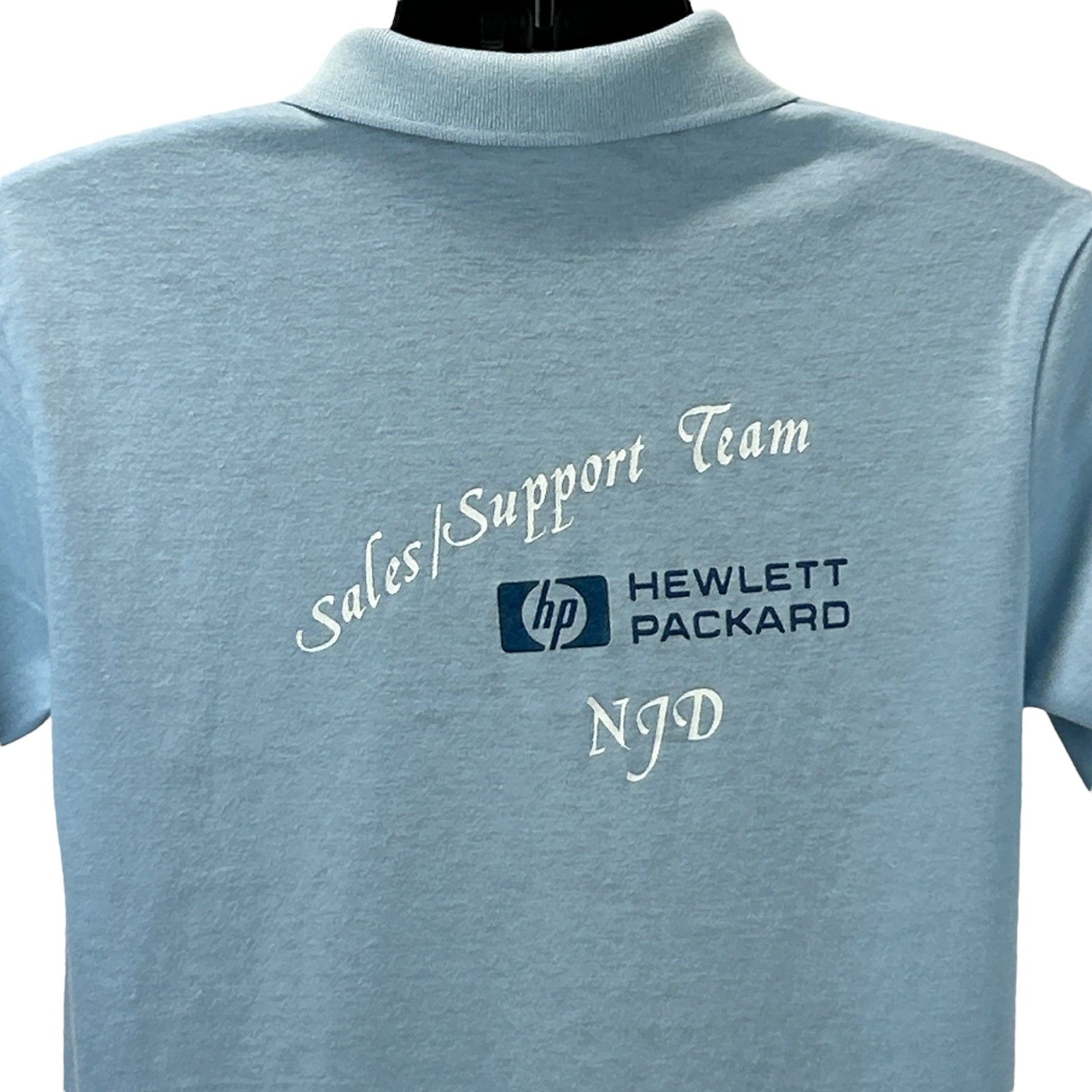 Hanes Vintage 80s Hewlett Packard Sales Support Team Polo Shirt L Size US L / EU 52-54 / 3 - 1 Thumbnail