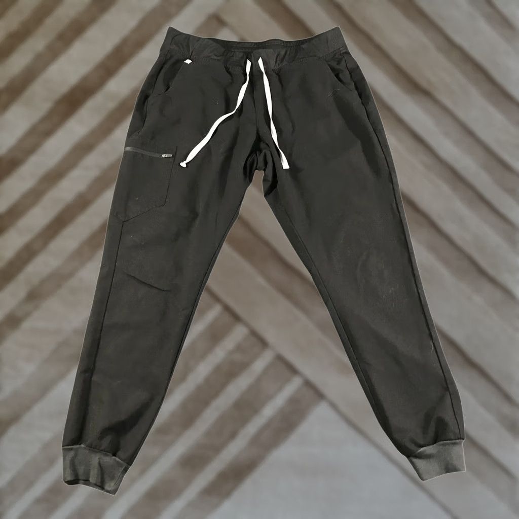 Vintage FIGS Technical Collection Black Jogger Scrub Pants XL-Tall W18SW200ST Women XS? XL-T? No, keep as XL-Tall. Size 40" / US 18 - 1 Thumbnail