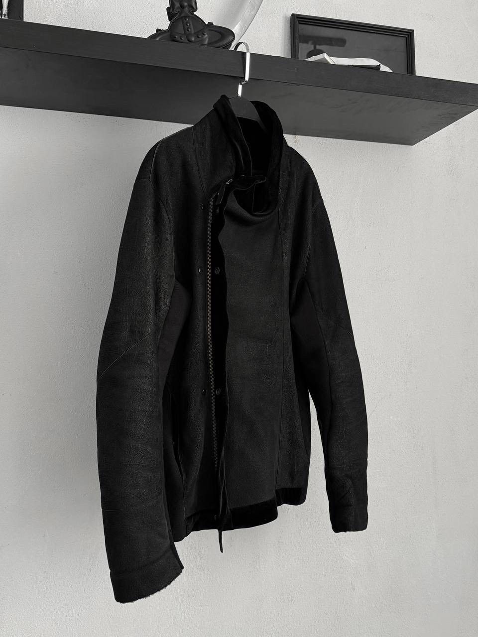 Emporio Armani FW2011 Emporio Armani Leather Asymmetric Jacket Size US XL / EU 56 / 4 - 6 Thumbnail