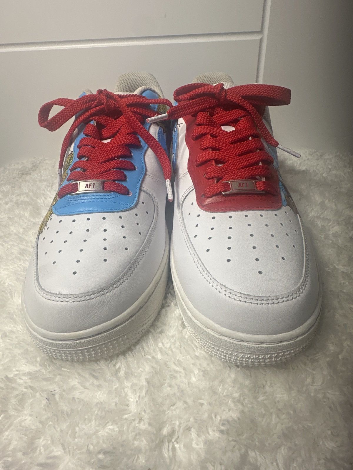 Nike Nike Custom Air Force 1 '07 Puerto Rico Size US 11.5 / EU 44-45 - 3 Thumbnail