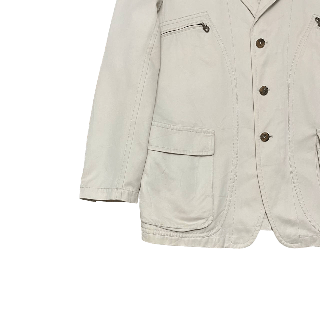 Salvatore Ferragamo Vintage Salvatore Ferragamo Made In Italy Jacket Size US L / EU 52-54 / 3 - 3 Thumbnail
