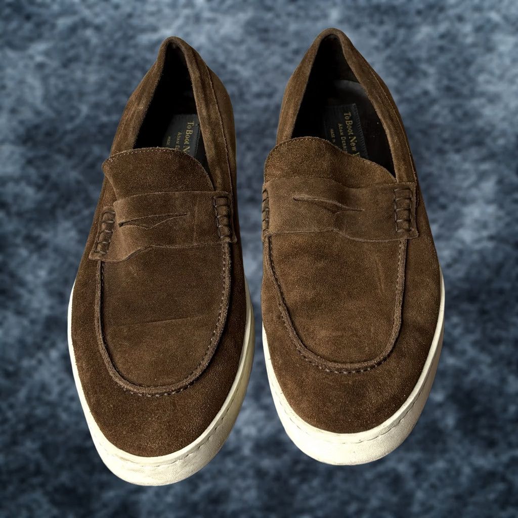 To Boot New York Adam Derrick Loafers Mens 11 Suede Leather  display picture 3
