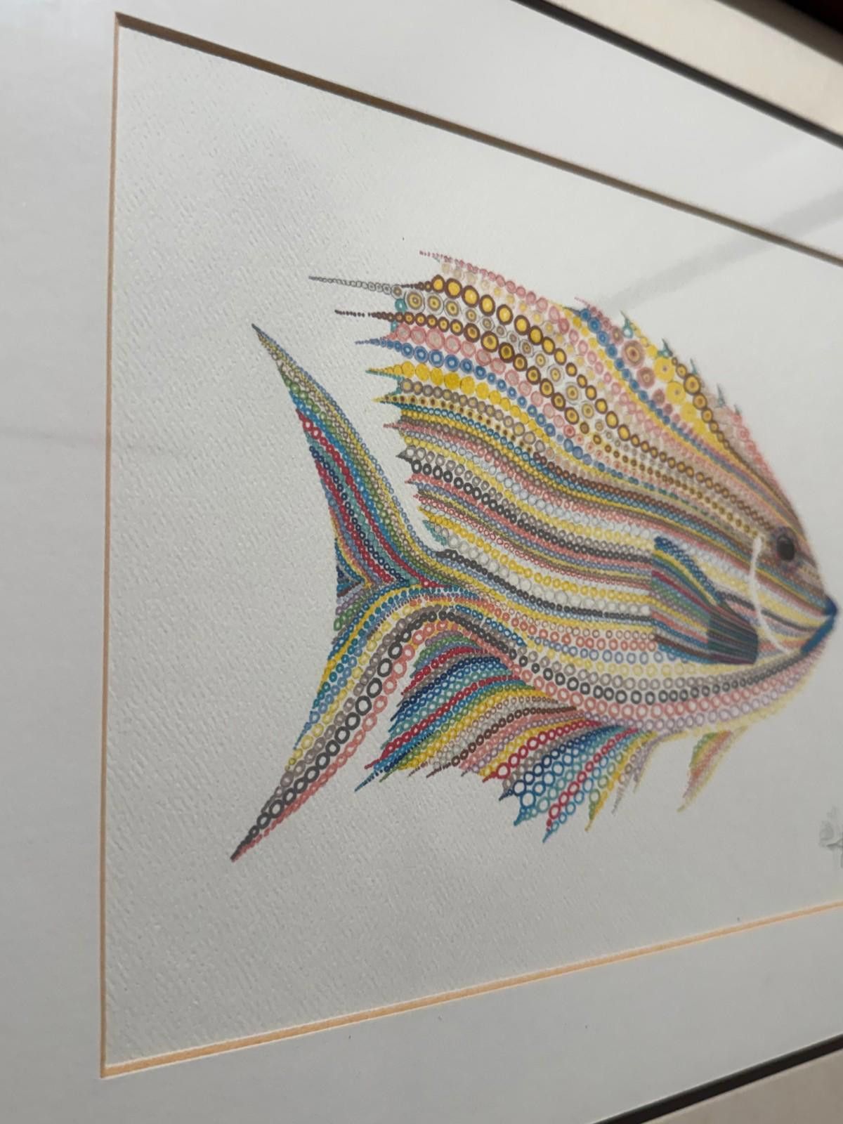 Other Scott Wright La Jolla Artist Framed Lionfish Watercolor Artw Size ONE SIZE - 9 Thumbnail