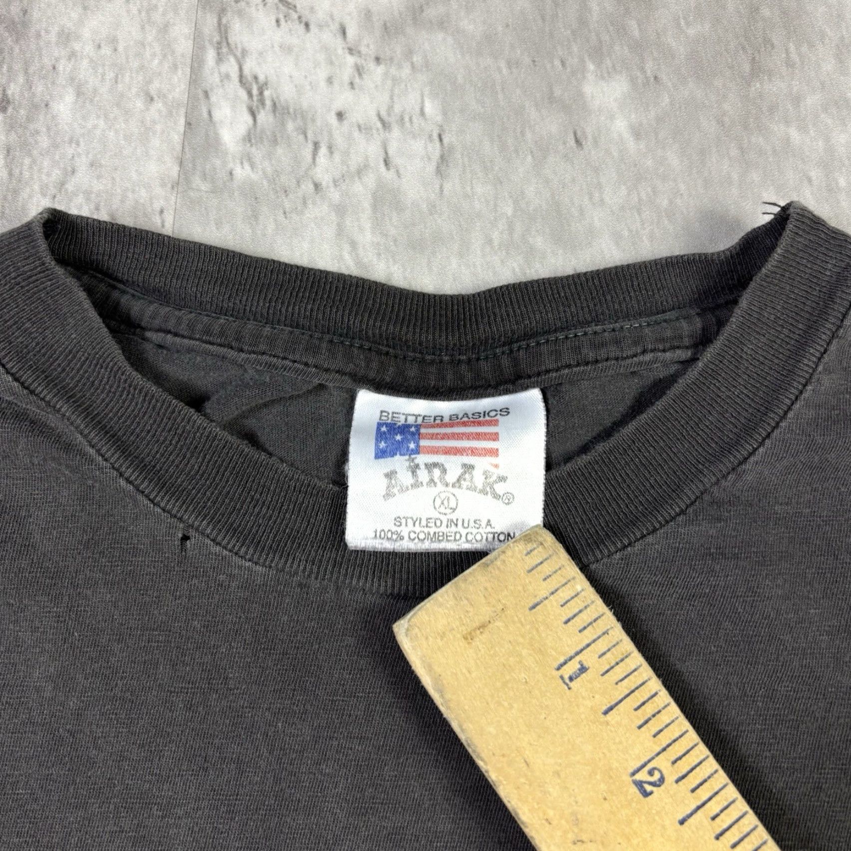 Vintage VINTAGE Politie Amsterdam T Shirt Black Single Stitch Faded Adult XL 90s Size US XL / EU 56 / 4 - 5 Thumbnail