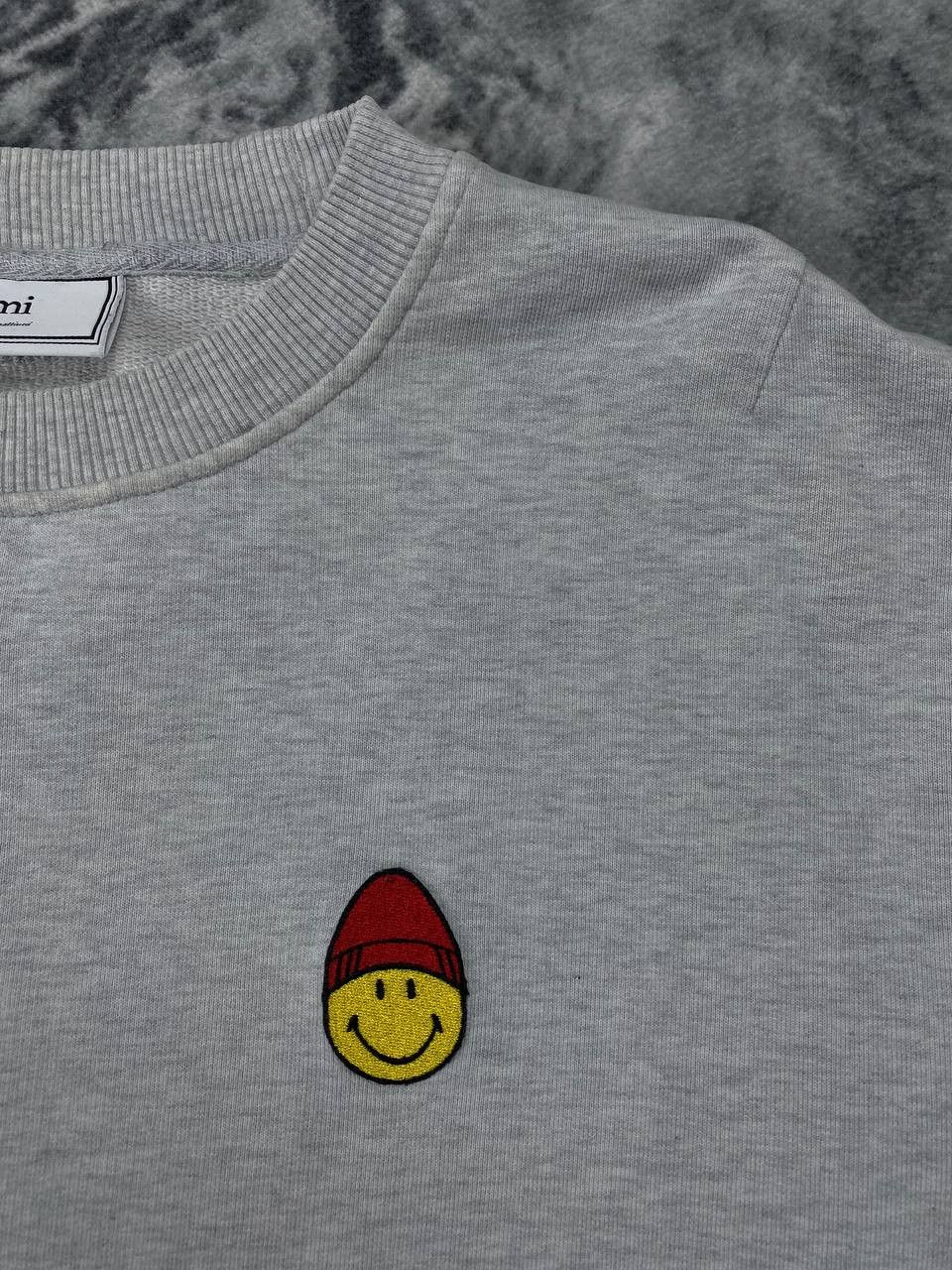 AMI AMI x Smiley Sweatshirt Men Size XL Gray Size US XL / EU 56 / 4 - 3 Thumbnail