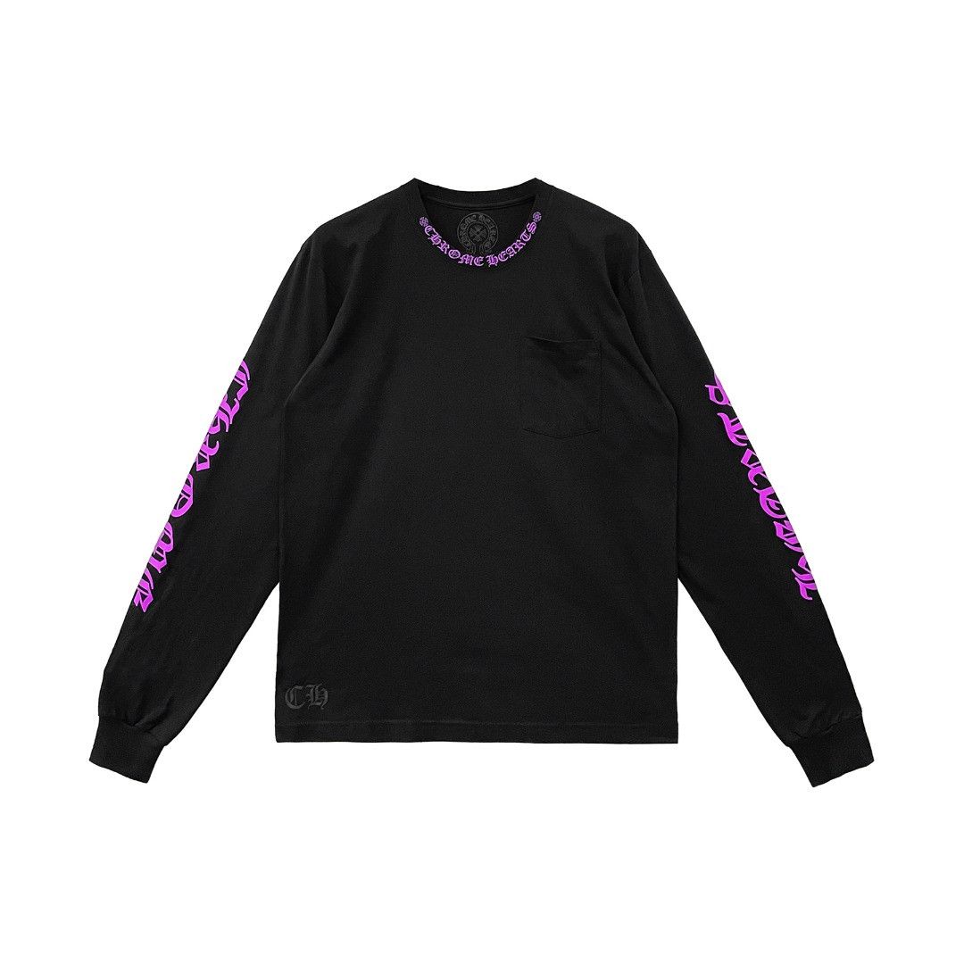 Chrome Hearts Chrome Hearts Purple Letter Collar Long Sleeve