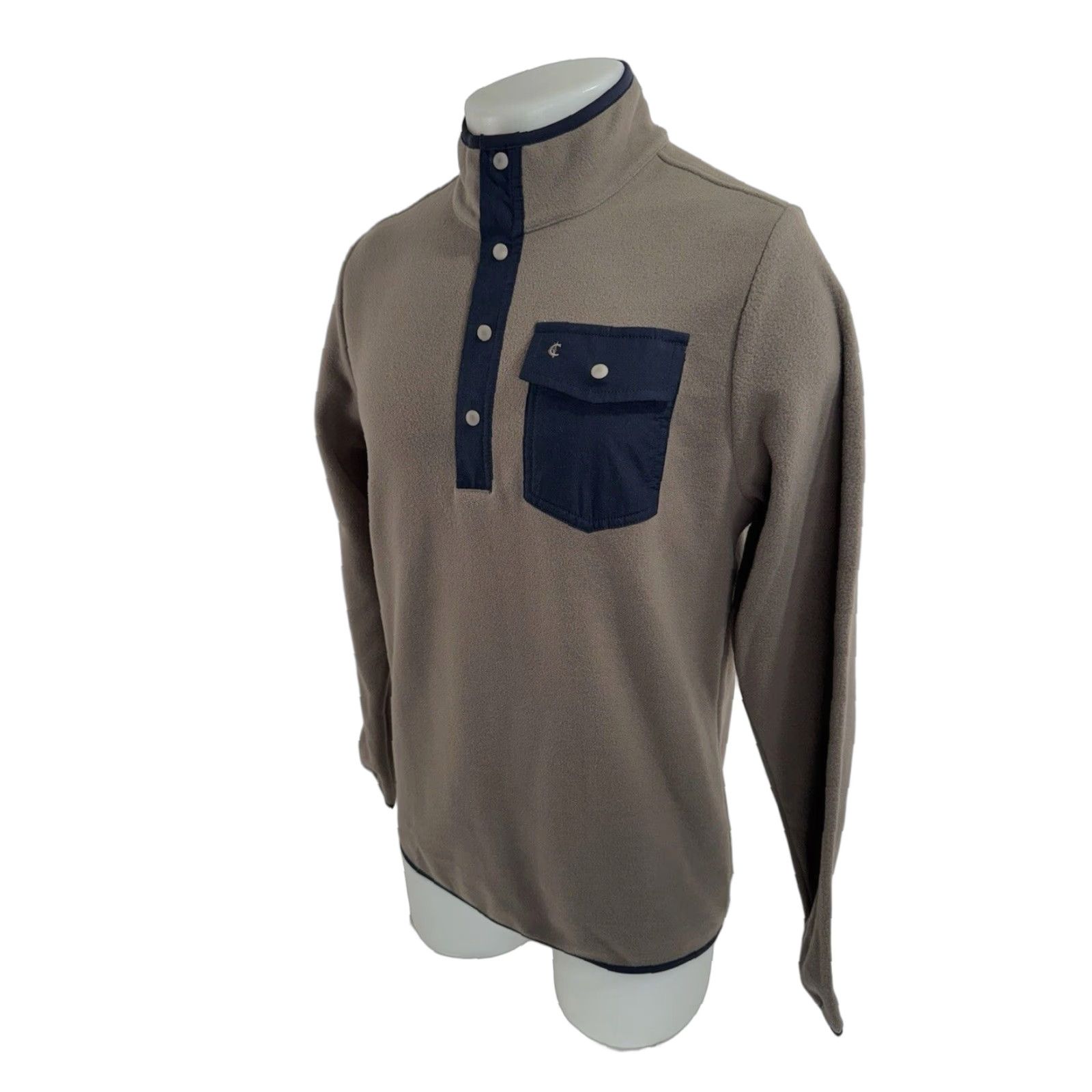 Logo 7 Criquet Austin - NEW w TAG - Fleece Pullover Snap Embroidered Logo S Jacket Shirt Mens XS Brown Embroidered CQ45 Size US S / EU 44-46 / 1 - 1 Thumbnail