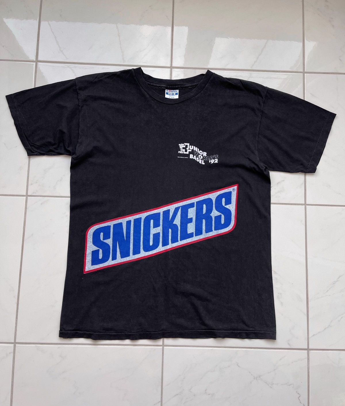Band Tees × Hanes × Vintage Vintage 90’s Snickers Tee Acer Computer Tee Junior World’s Size US XL / EU 56 / 4 - 1 Thumbnail