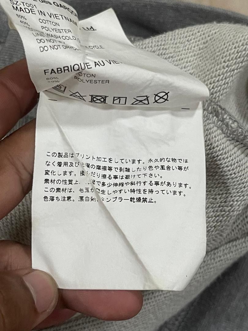 CDG by Comme des Garcons AD2019 Comme Des Garcons CDG Grey Hoodie Size US XL / EU 56 / 4 - 13 Thumbnail