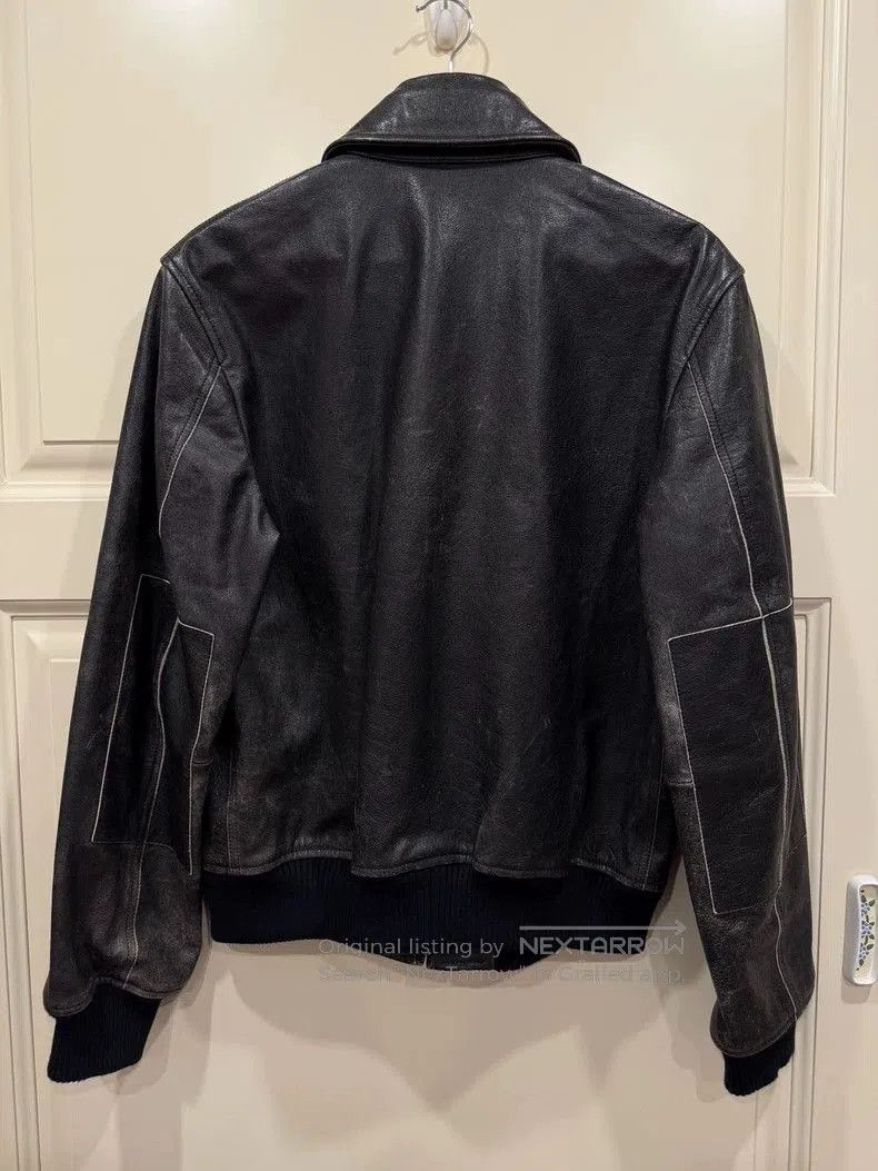 Helmut Lang HELMUT LANG Distressed Leather Jacket. Size US M / EU 48-50 / 2 - 4 Thumbnail