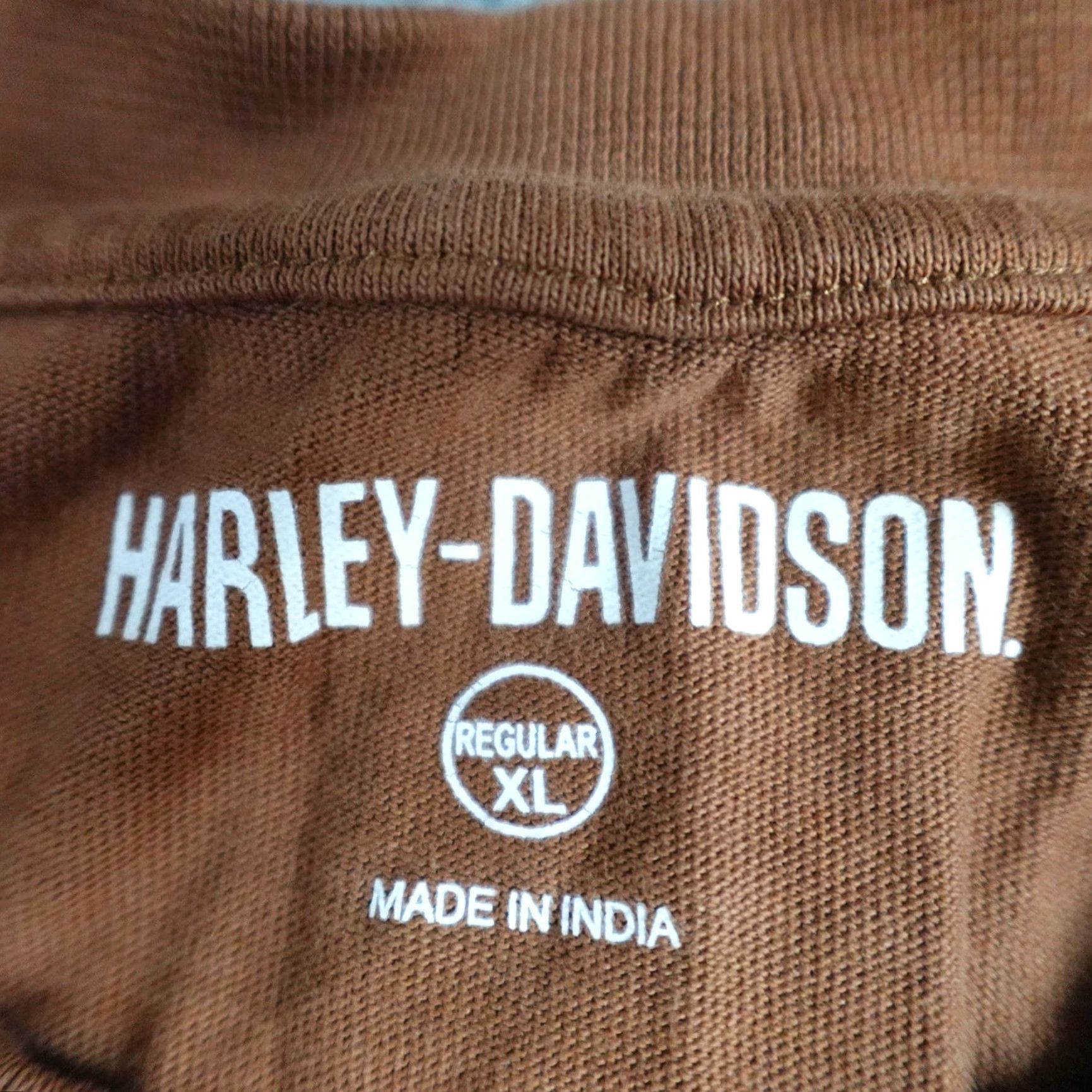 Harley Davidson VINTAGE Harley-Davidson Shirt Long Sleeve Mens L Brown Orange 2005 USA Size US L / EU 52-54 / 3 - 4 Thumbnail