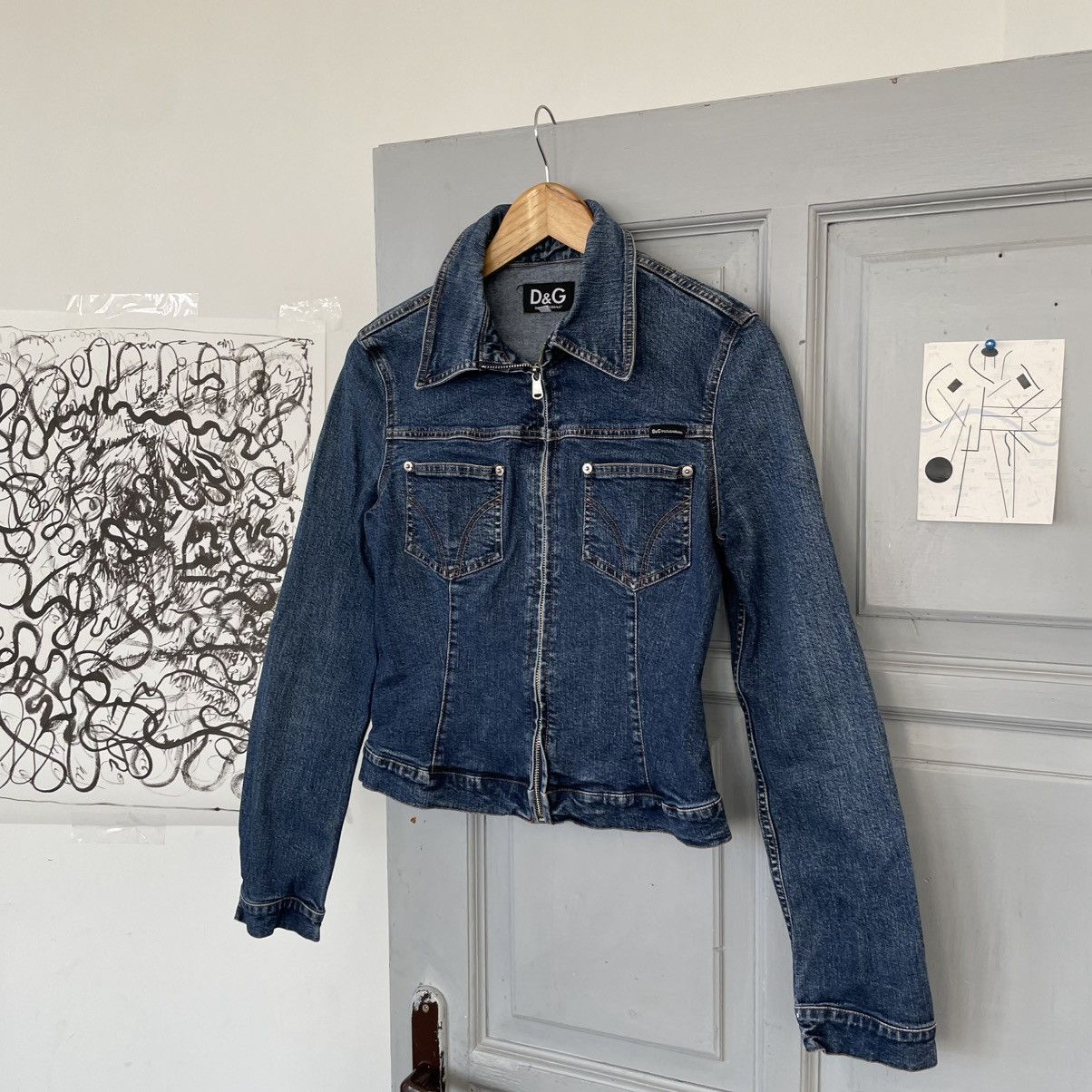 Dolce & Gabbana Vintage Dolce & Gabbana Blue Denim Jacket size S Size S / US 4 / IT 40 - 4 Thumbnail