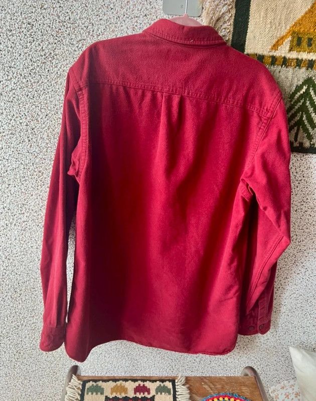 L.L. Bean LL Bean Chamois cloth overshirt red bordeaux M Size US M / EU 48-50 / 2 - 6 Thumbnail