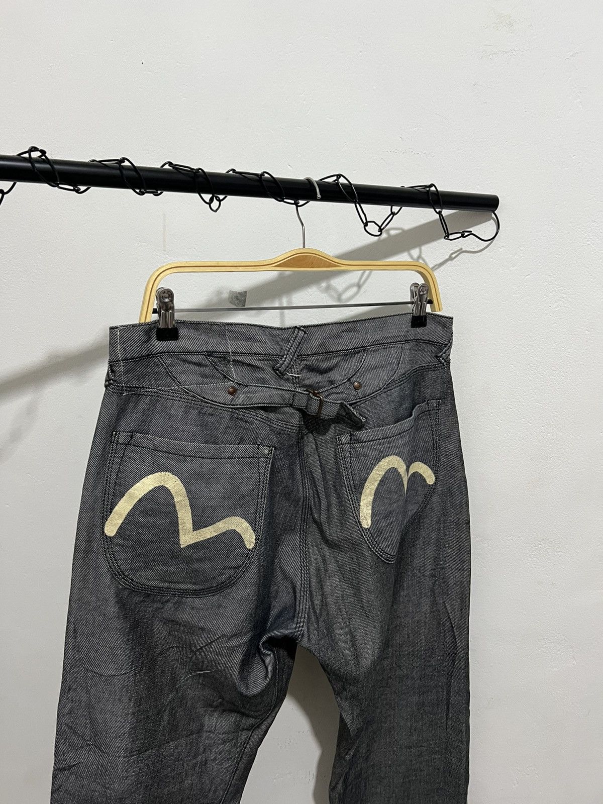 Evisu vintage EVISU YAMANE Buckle Back Selvedge baggy Denim Jeans Size US 32 / EU 48 - 4 Thumbnail