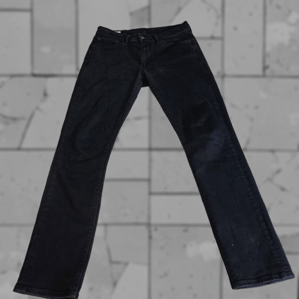 Levi's VINTAGE Levi's 511 Jeans Slim Straight 32 x 29 Black Premium Stretch Denim Men 511 Model 500 Series Size US 29 - 1 Thumbnail