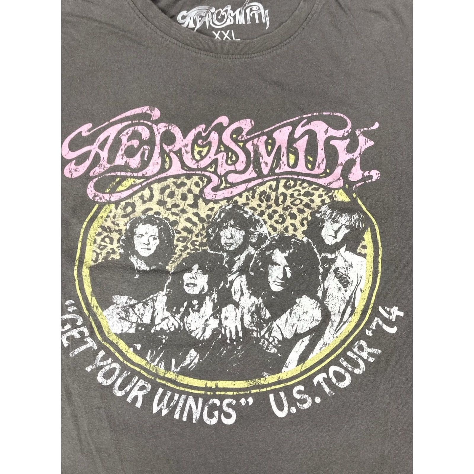 Aerosmith VINTAGE Aerosmith Get Your Wings US Tour 74 Graphic T-shirt Women 2XL Gray Music Shirt Mens Girls Sportsive Size XXL / US 16-18 / IT 52-54 - 2 Thumbnail