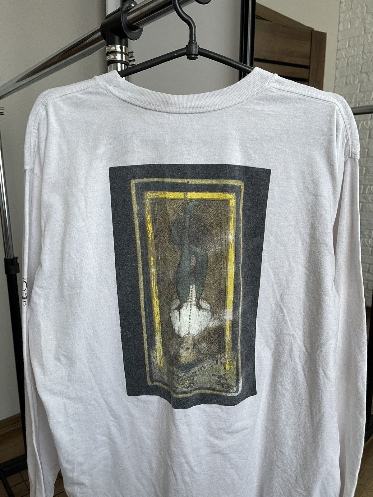 Other Make Food Not War Vintage USA Long Sleeve T-Shirt Tee 90s Size US L / EU 52-54 / 3 - 4 Thumbnail