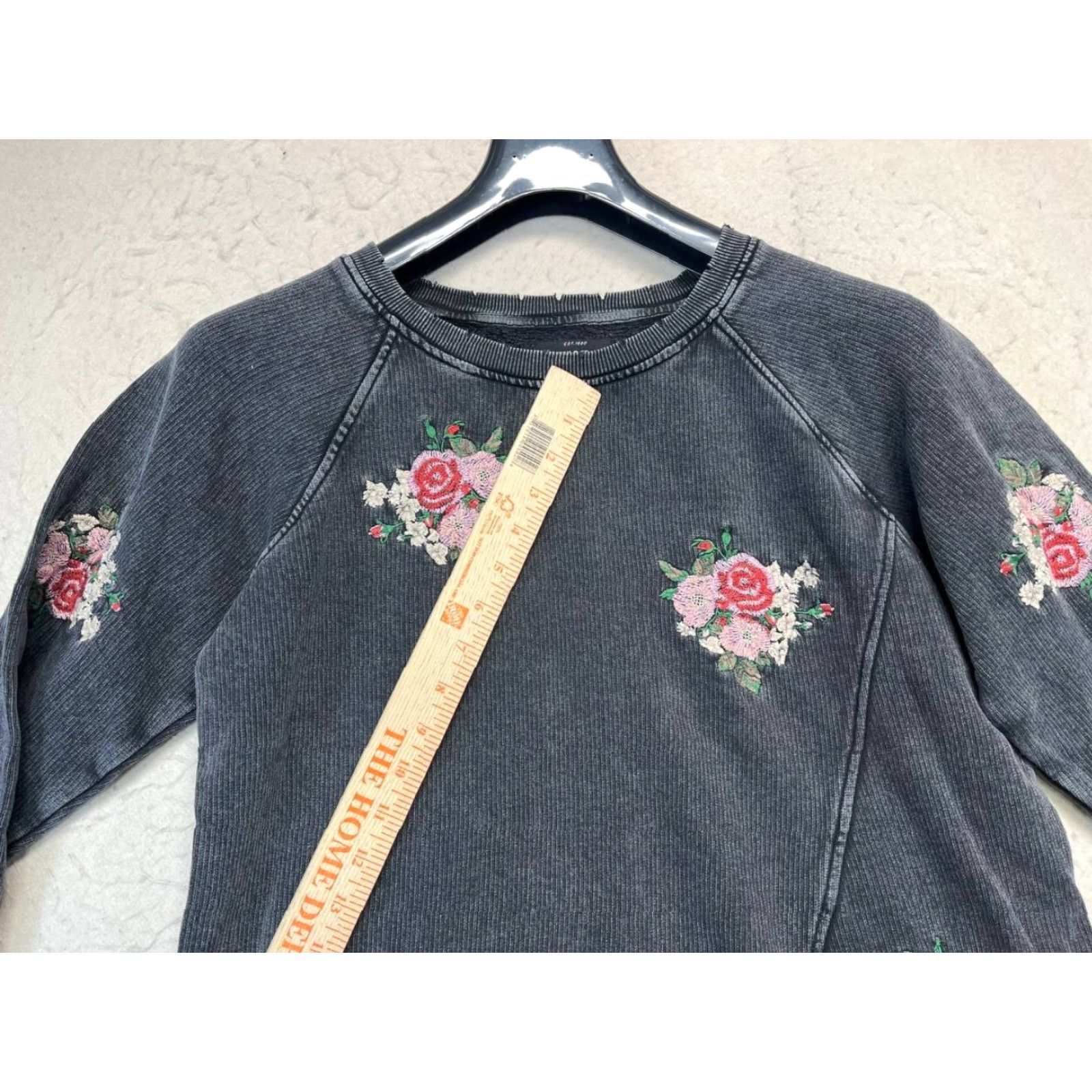 Lucky Brand Lucky Brand Women’s Sweatshirt Shirt S Floral Embroidered Multicolor Round Neck Long Sleeve Pullover Bohemian Flower Casual Activewear Size S / US 4 / IT 40 - 6 Thumbnail