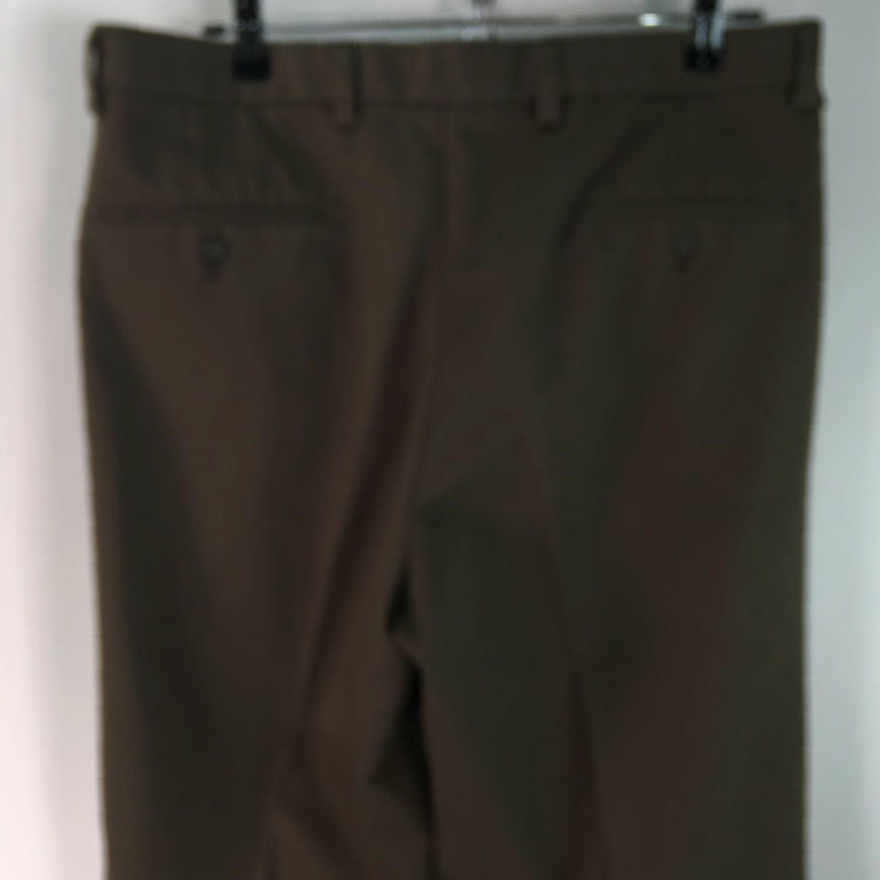 Dockers Dockers Mens Dress Pants 34 X 30 Brown Pleated Front Cuffed Straight Leg Size US 34 / EU 50 - 4 Thumbnail