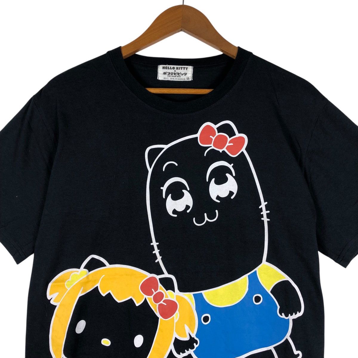 Vintage HELLO KITTY x Pop Team Epic T-Shirt Size US L / EU 52-54 / 3 - 2 Thumbnail
