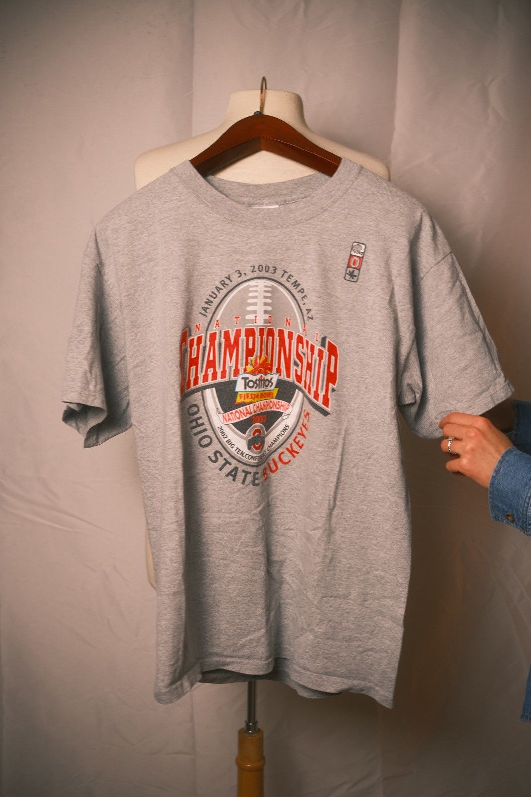 Gildan Ohio State Buckeyes 03 Fiesta Bowl National Championship Tee Size US L / EU 52-54 / 3 - 8 Thumbnail