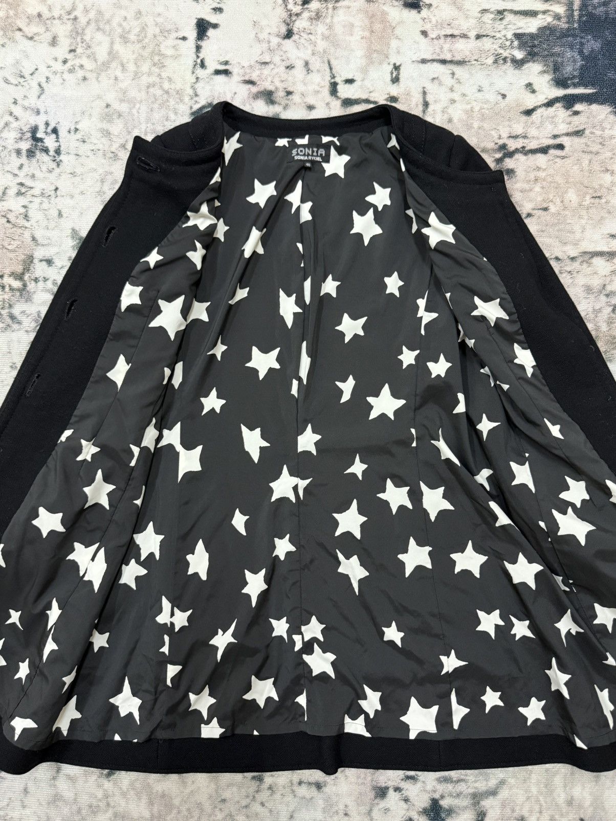 Designer × Sonia Rykiel Sonia Rykiel Knit Black Cardigan Button Up Jacket Size S / US 4 / IT 40 - 5 Thumbnail