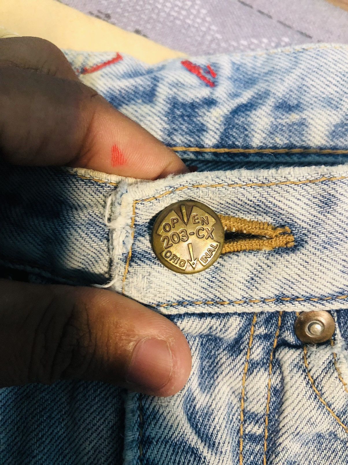 Japanese Brand Open 203-CX Original Jeans (10) Size US 27 - 7 Thumbnail