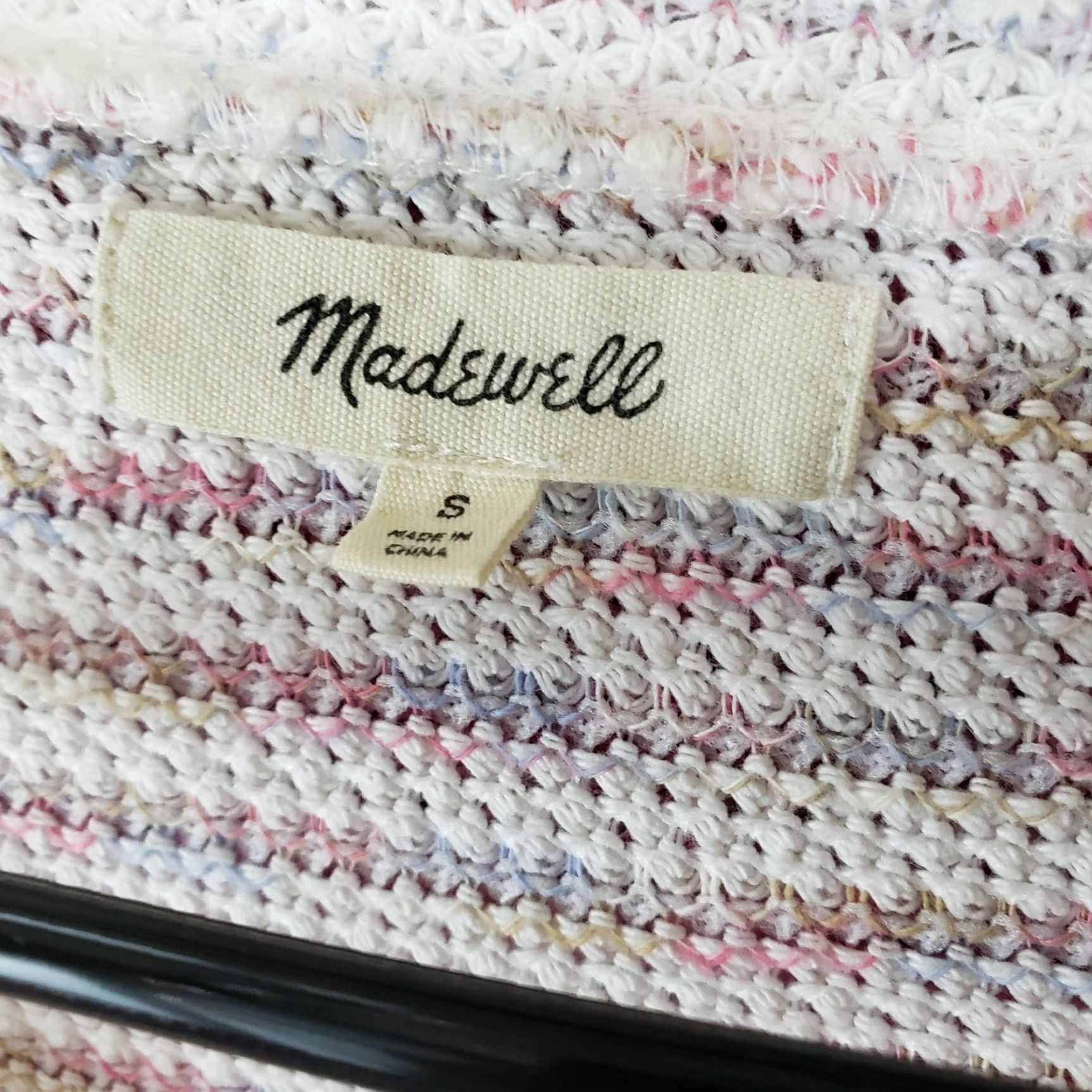 Madewell Madewell Womens Knit Scoopneck Top Stripe Sz Small Pink White Cotton Blend Pullover Knit Shirt Womens Colorful 90s? Size S / US 4 / IT 40 - 5 Thumbnail