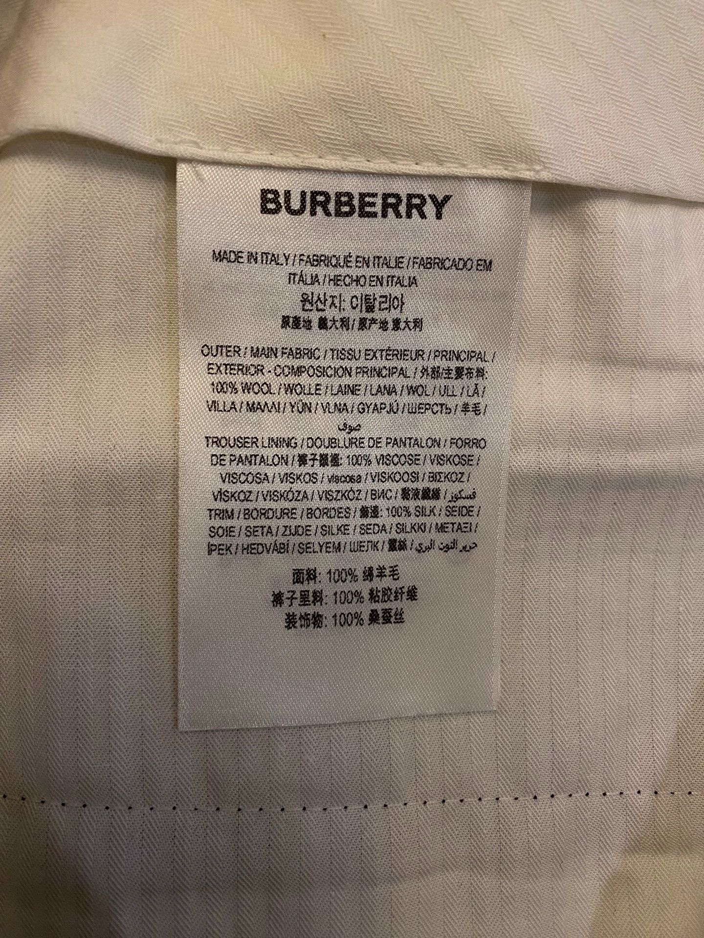 Burberry Burberry Black Wool Evening Trousers 48 Size US 32 / EU 48 - 5 Thumbnail