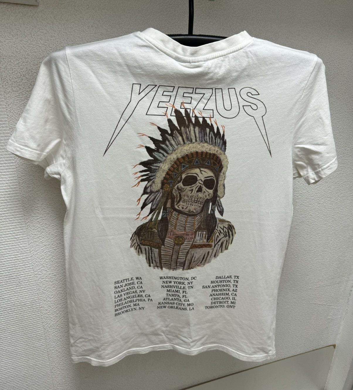 Rap Tees Kanye West Yeezus Tour white t-shirt S-M sz Rap tee KANYEW Size US S / EU 44-46 / 1 - 2 Thumbnail