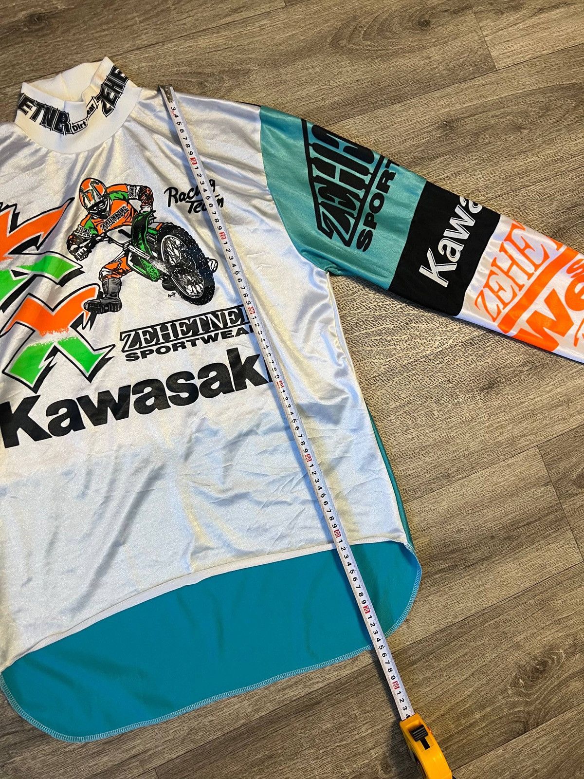 Vintage Moto long sleeve jersey Kawasaki vintage Size US S / EU 44-46 / 1 - 11 Thumbnail