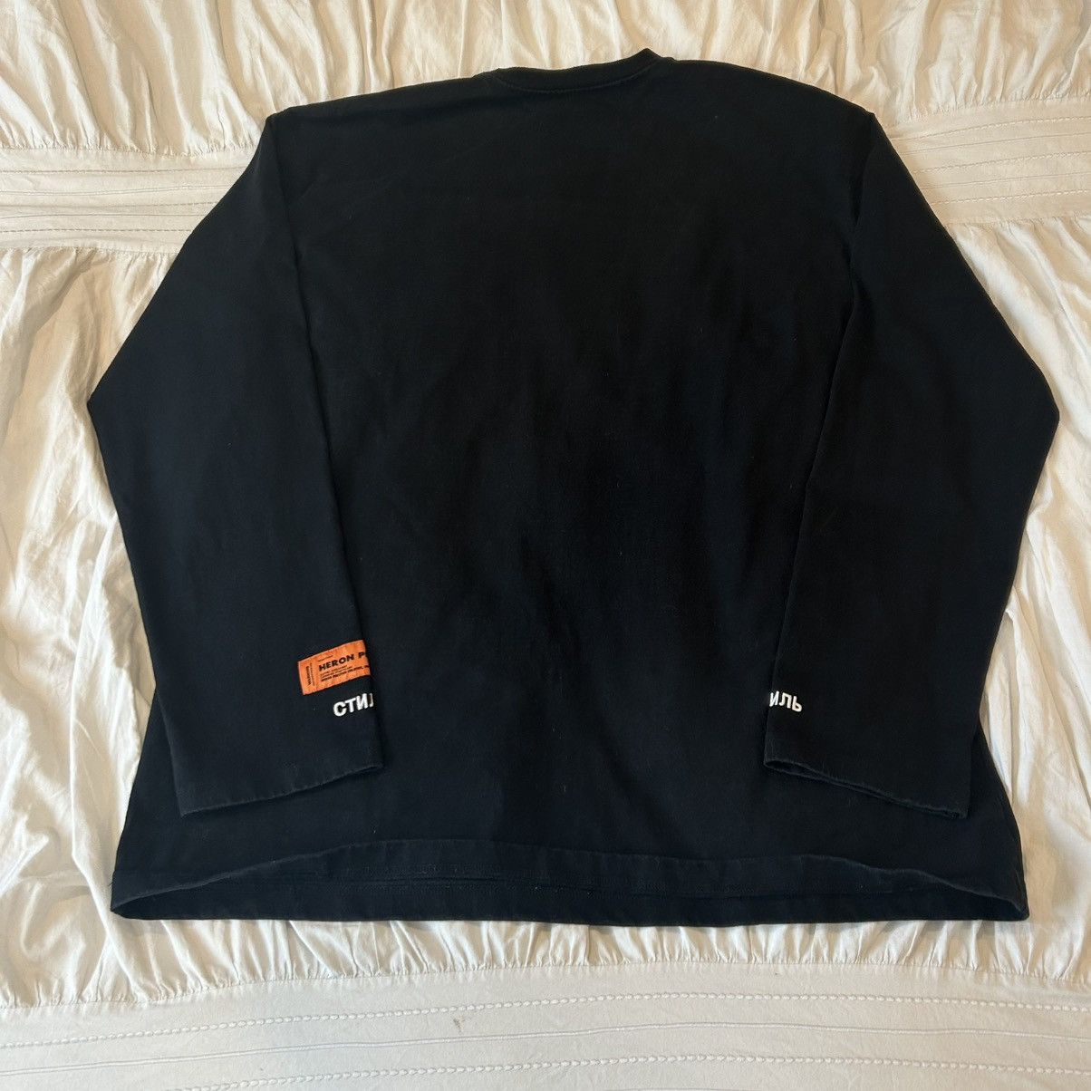 Heron Preston Black Heron Preston Long Sleeve XL Size US XL / EU 56 / 4 - 4 Thumbnail