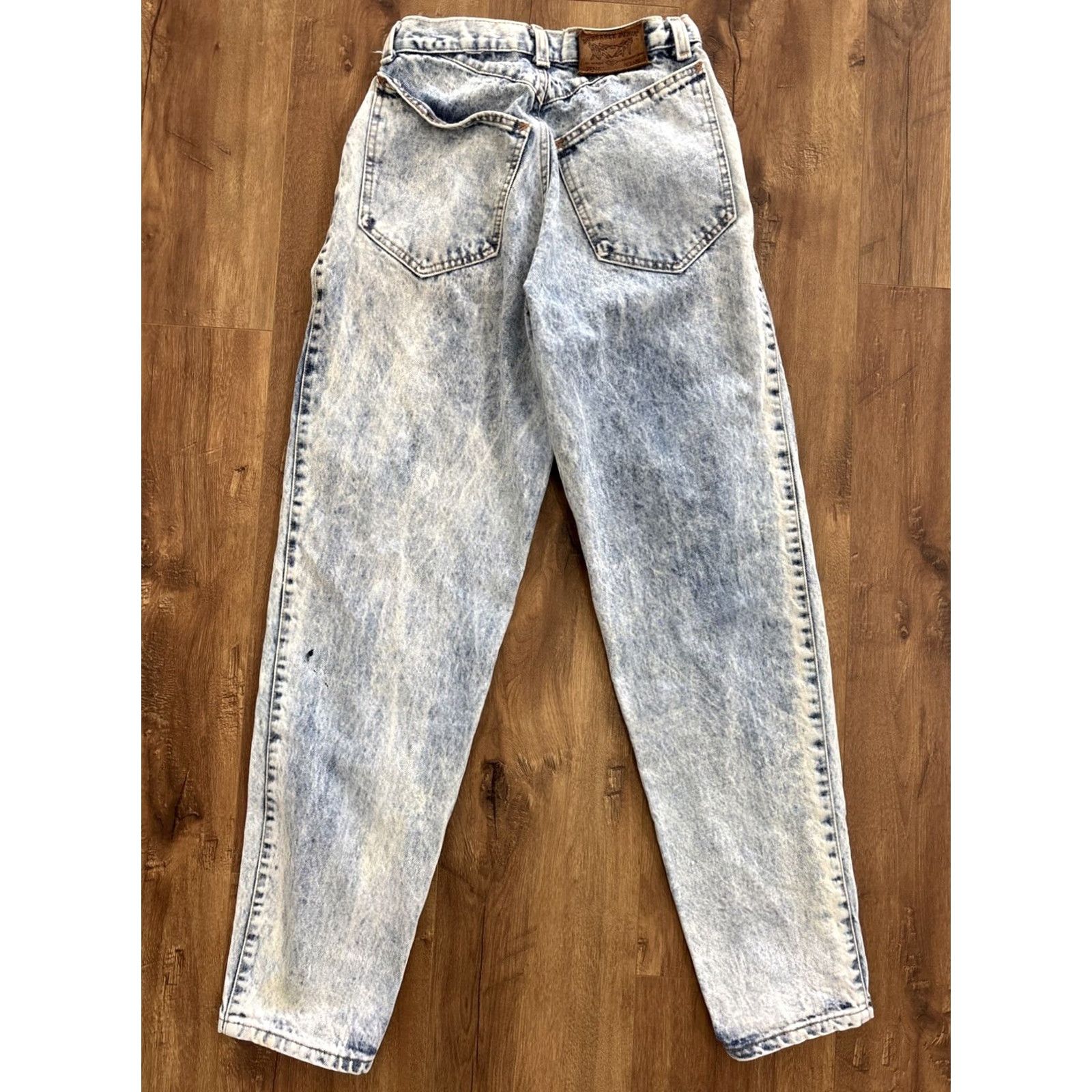 Vintage VINTAGE Zena Jeans Dungaree Denim Acid Wash Womens Jeans USA Made Size 10 Tappered Size 32" / US 10 / IT 46 - 7 Thumbnail
