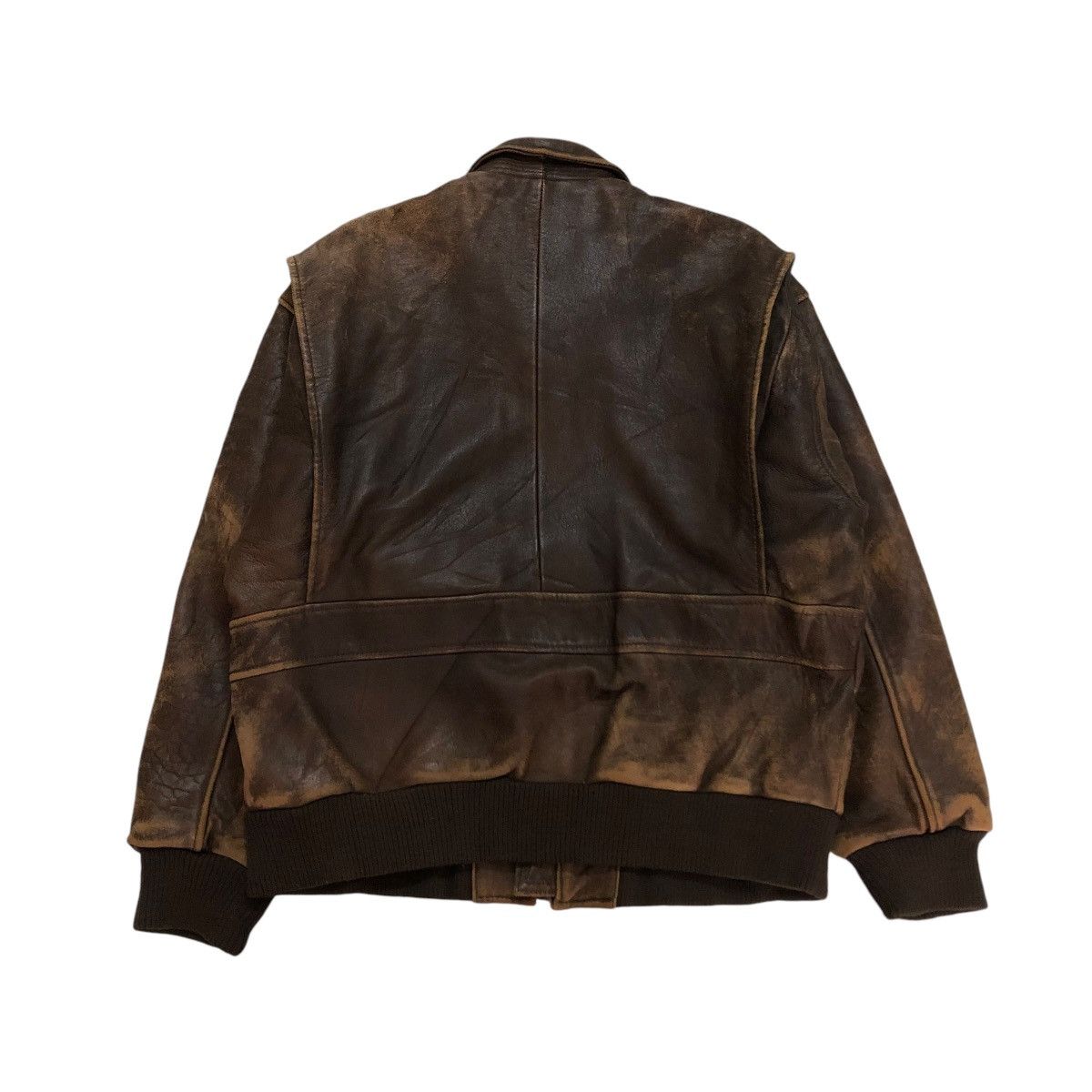 Vintage 🔥VINTAGE LEATHER JACKET AIR FORCE MILITARY BUZZ RICKSONS Size US M / EU 48-50 / 2 - 2 Thumbnail
