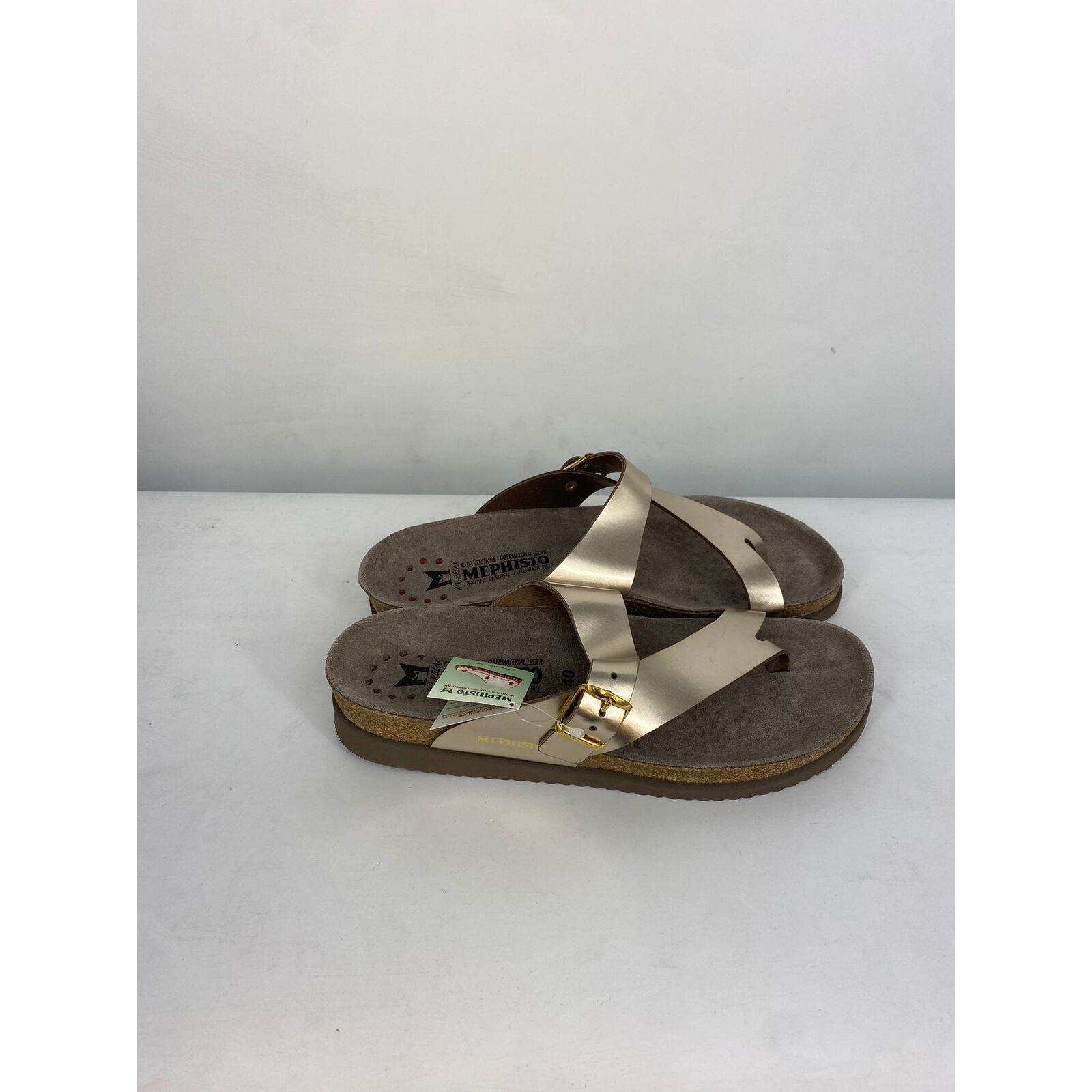 Mephisto MEPHISTO WOMEN'S HELEN CORK FOOTBED SANDAL PLATINUM SIZE 12 Size US 12 / IT 42 - 1 Thumbnail