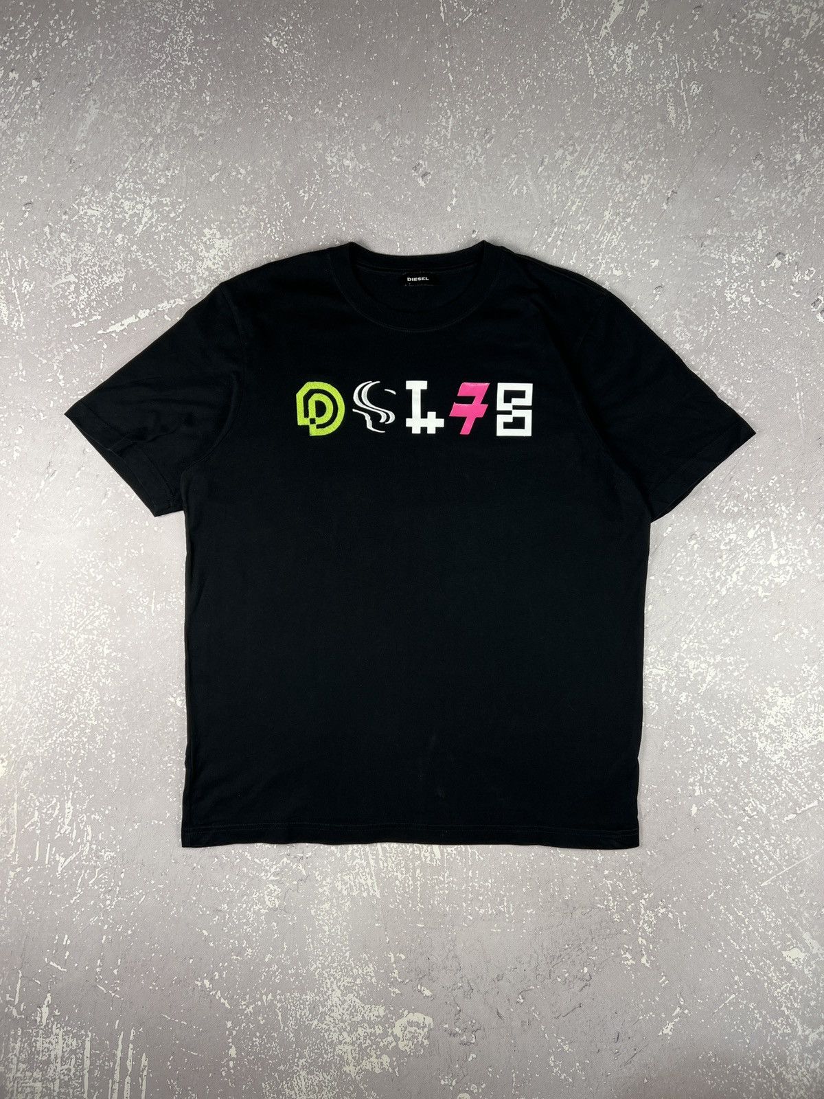 Diesel Diesel Spell Out Logo Black T Shirt Mens Large Size US L / EU 52-54 / 3 - 1 Thumbnail