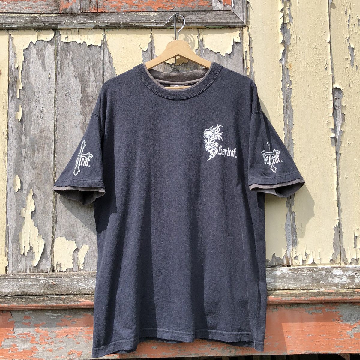 Vintage 🔥Sunfaded🔥 Vintage y2k Bavaleaf Dragon Tshirt Size US L / EU 52-54 / 3 - 3 Thumbnail