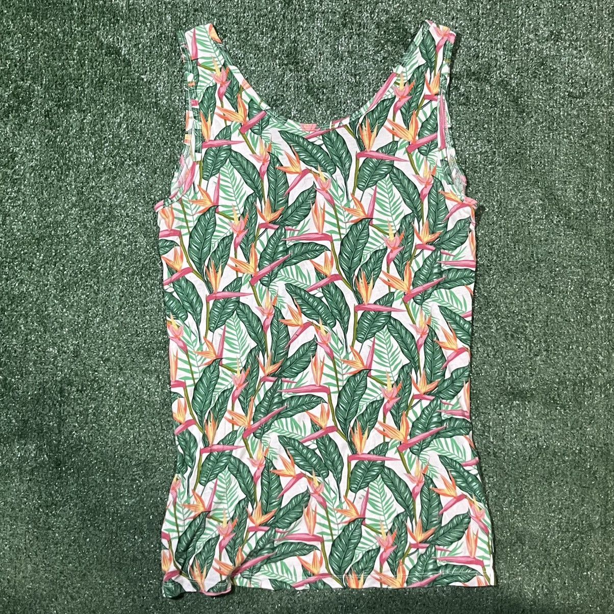 True Religion True Religion Tank Top - Floral / Hawaiian/Leaf & Tree Print Size XL / US 12-14 / IT 48-50 - 6 Thumbnail