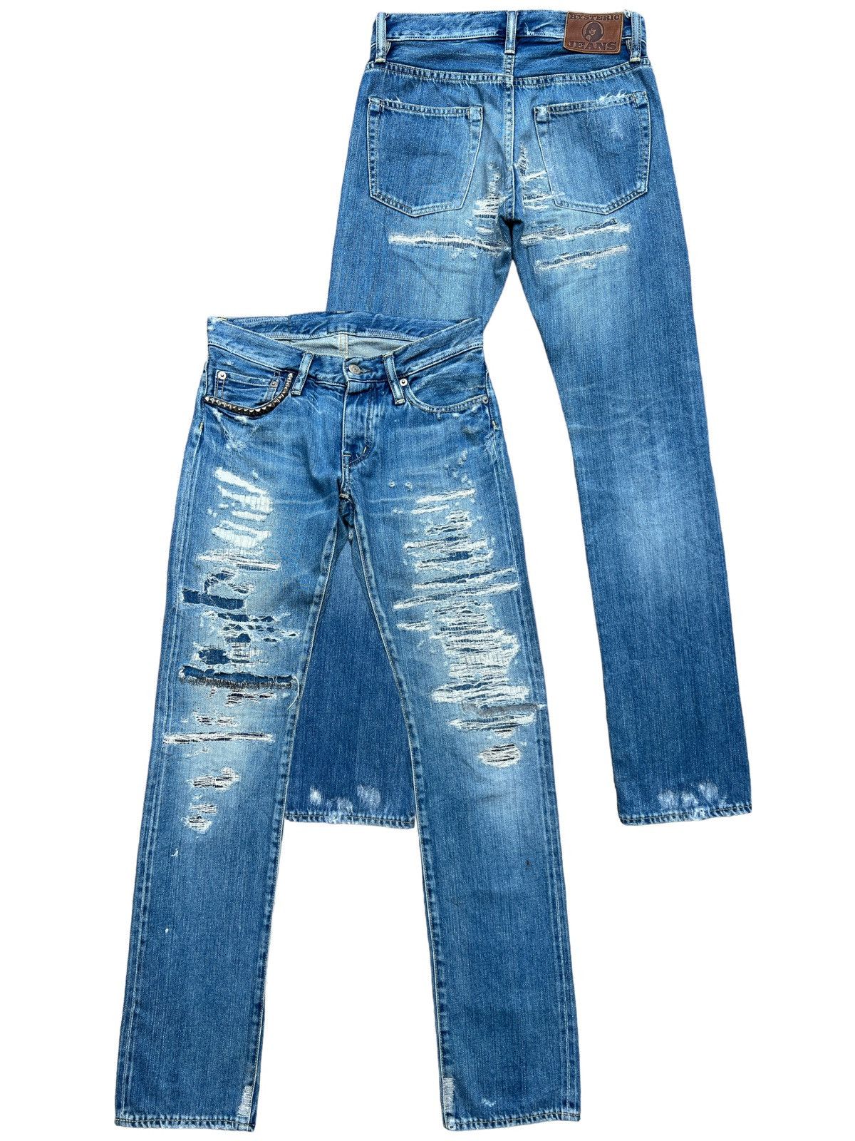 Hysteric Glamour Hysteric Glamour Scab Distressed Jeans. S017