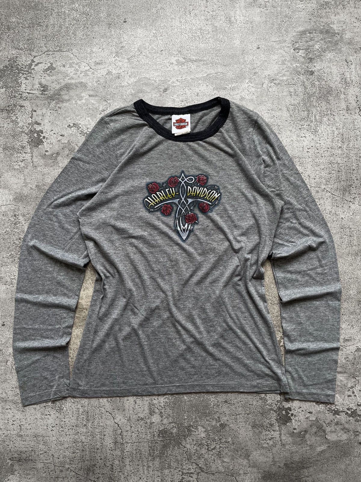 Harley Davidson Vintage Y2K 2008 Harley Davidson Daytona Long Sleeve Shirt Size S / US 4 / IT 40 - 1 Thumbnail