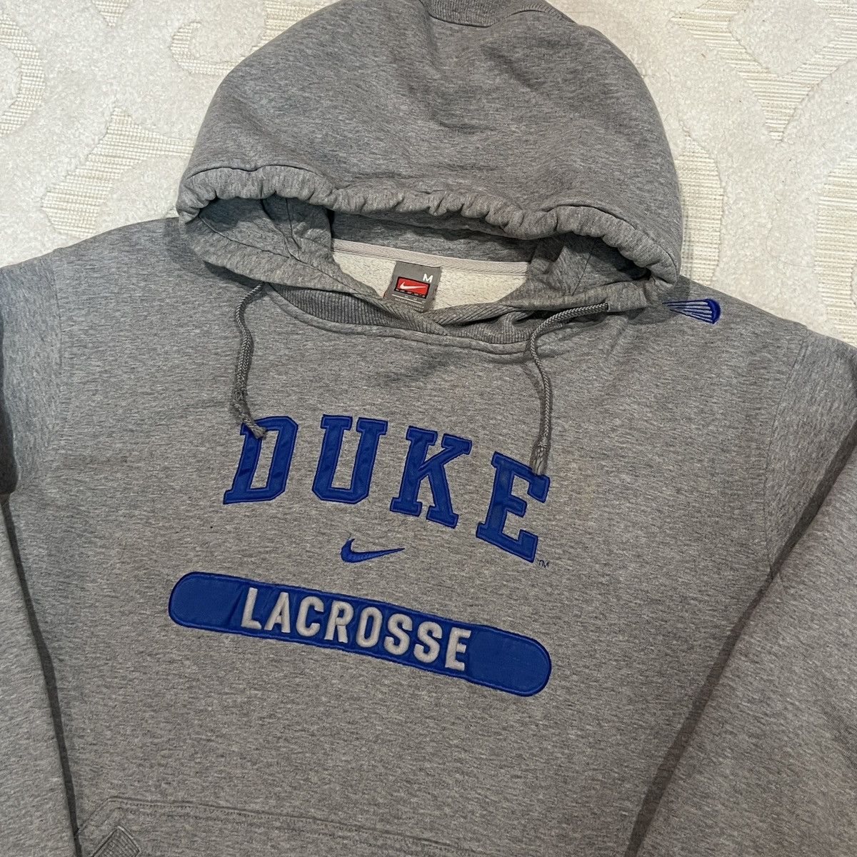 Nike Crazy Vintage 90s Nike Duke Hoodie Duke University Lacrosse Size US M / EU 48-50 / 2 - 1 Thumbnail