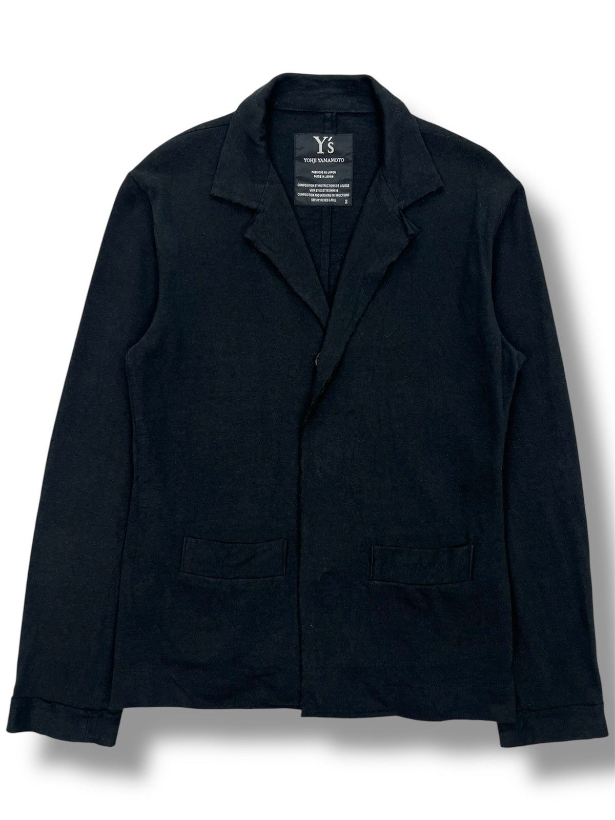 Yohji Yamamoto Y’s Yohji Yamamoto Snap Button Raw Edge Jacket Size S / US 4 / IT 40 - 1 Thumbnail