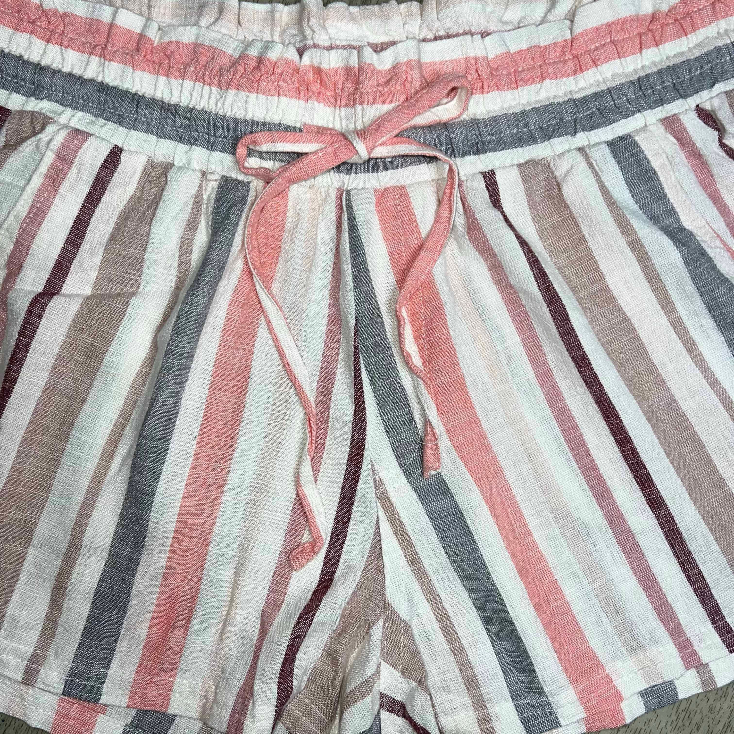 Aeropostale Aeropostal, Lightweight Striped Shorts Elastic Waist Drawstr Size 28" / US 6 / IT 42 - 7 Thumbnail