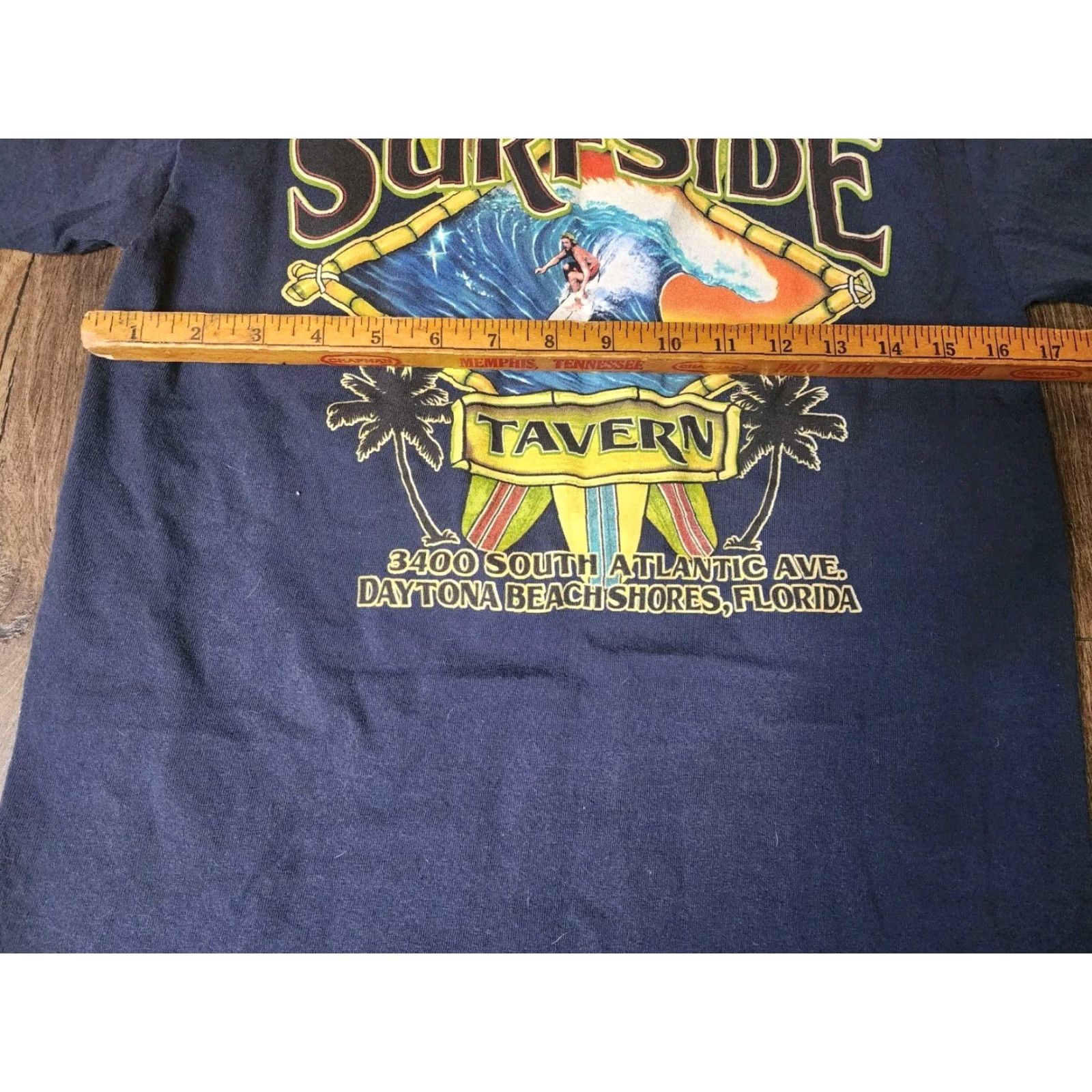 Gildan Mens S Surfside Tavern Daytona Beach FL Double Sided Pocket T Shirt Size US S / EU 44-46 / 1 - 3 Thumbnail