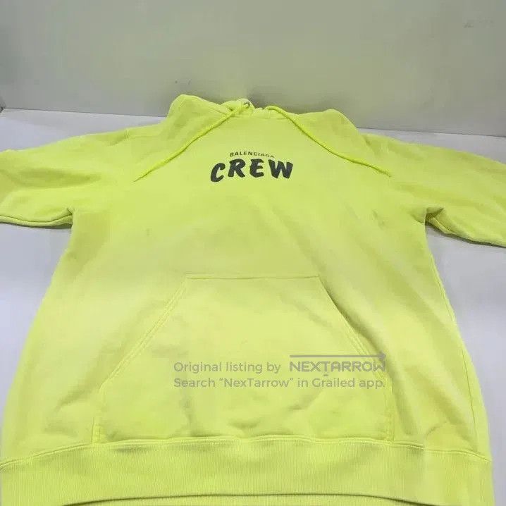 Balenciaga Balenciaga Crew Neon Yellow Hoodie. Size US S / EU 44-46 / 1 - 4 Thumbnail
