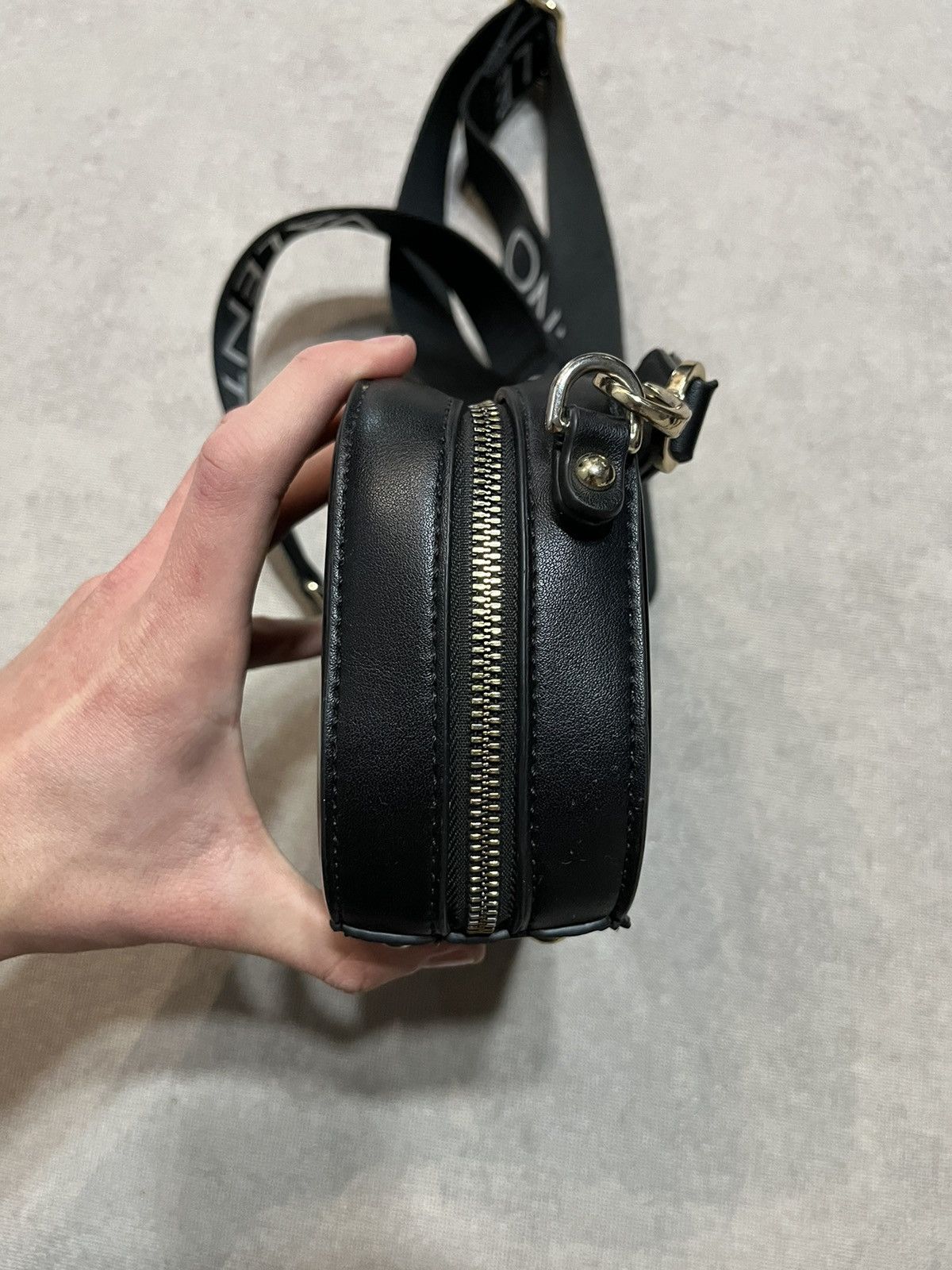 Gianni Valentino Valentino Spa Womens Crossbody Bag Black Monogram Shoulder Size ONE SIZE - 8 Thumbnail